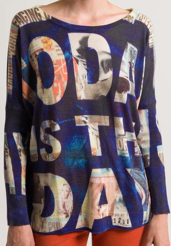 Printed Artworks Printed Sweater in Today	
