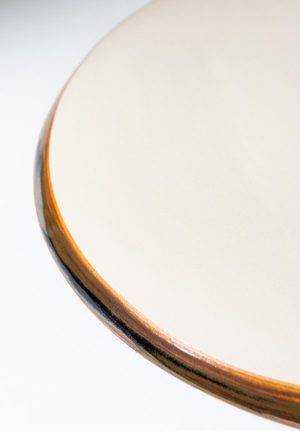 Christiane Perrochon Handmade Tenmoku Stoneware Plate	