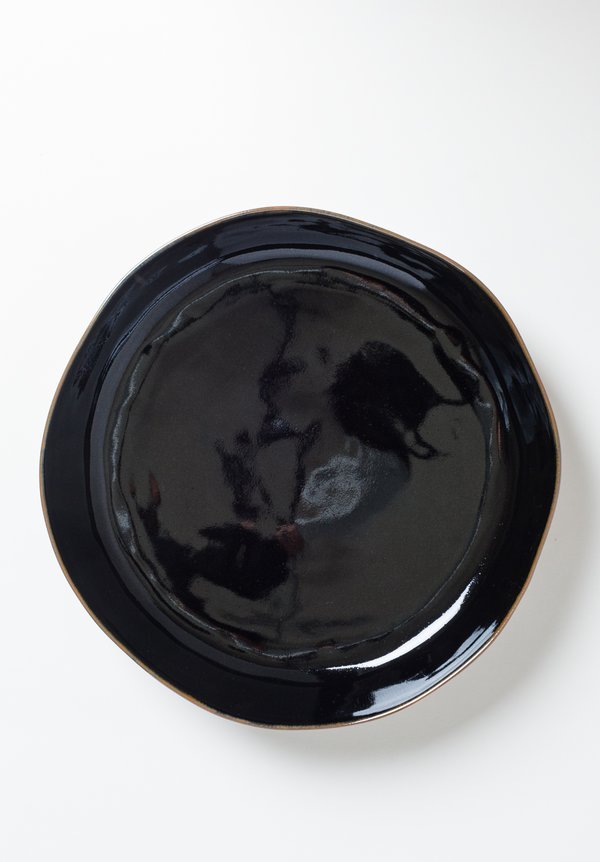 Christiane Perrochon Handmade Tenmoku Stoneware Dish	