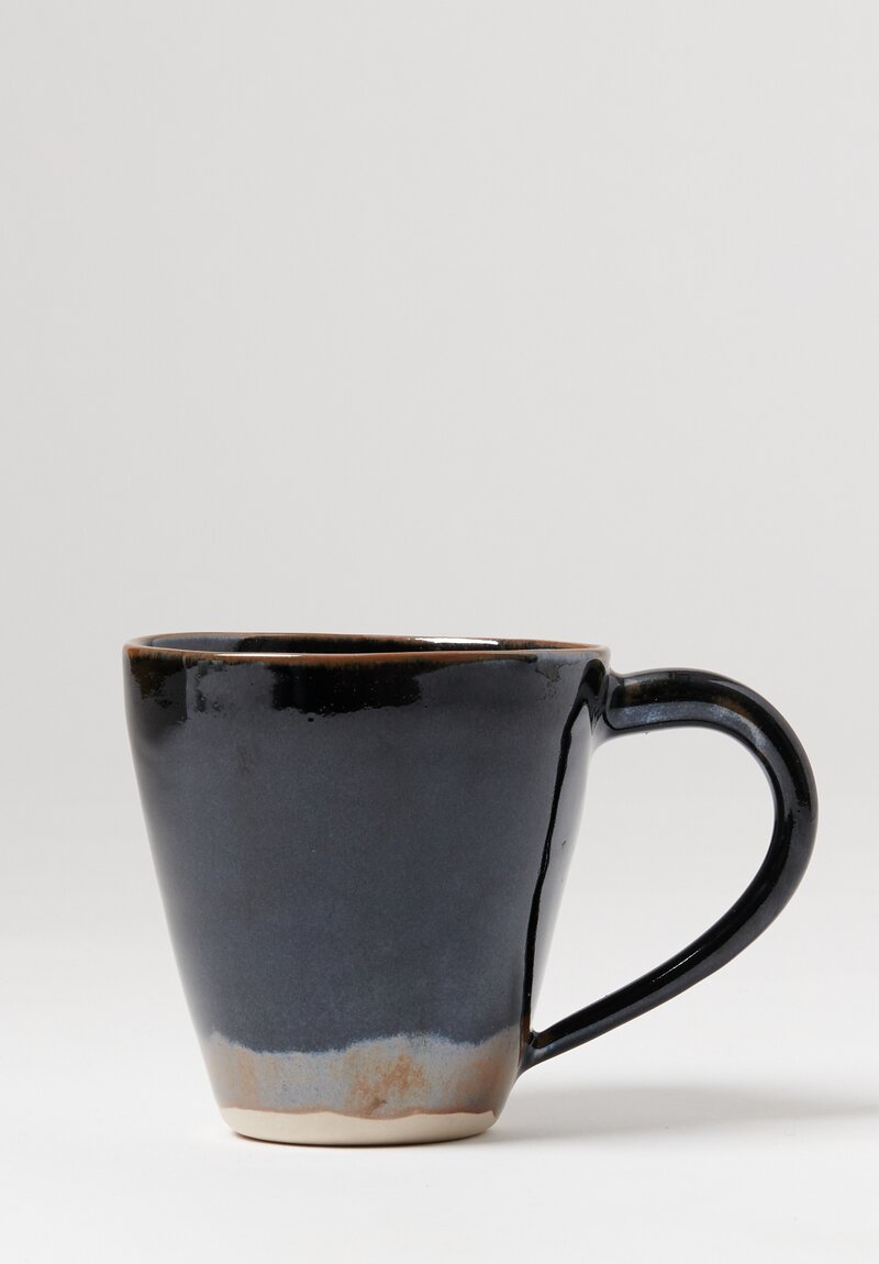 Christiane Perrochon Handmade Tenmoku Stoneware Mug in Black	