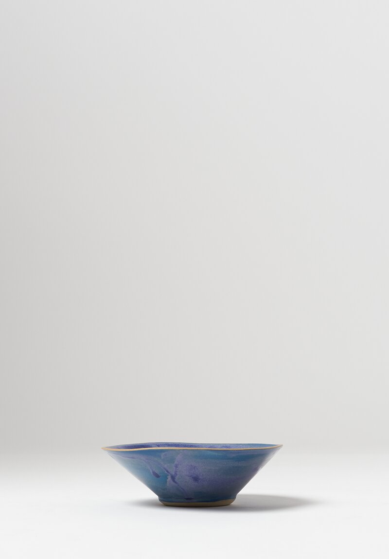 Laurie Goldstein Ceramic Conical Bowls in Blue	