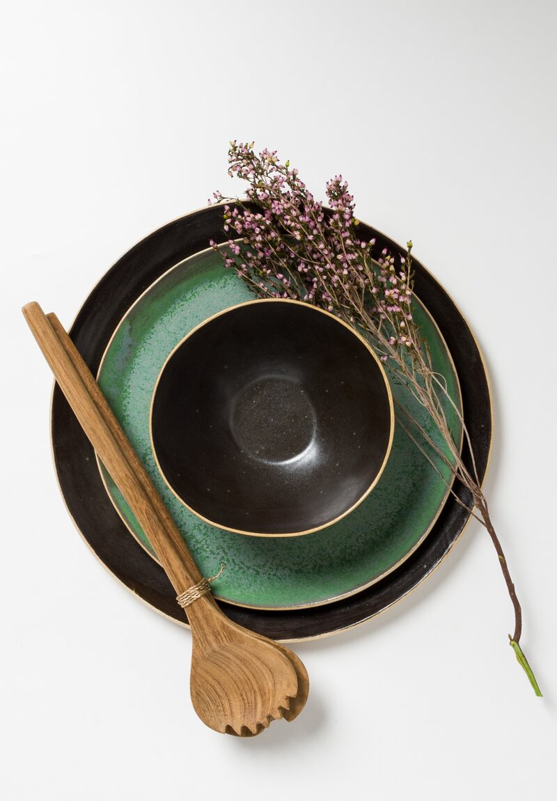 Laurie Goldstein Ceramic Side Plate in Green