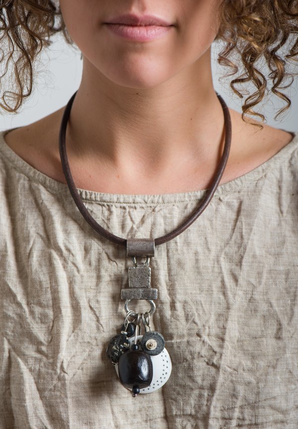 Holly Masterson Black & White Artifact Adornment