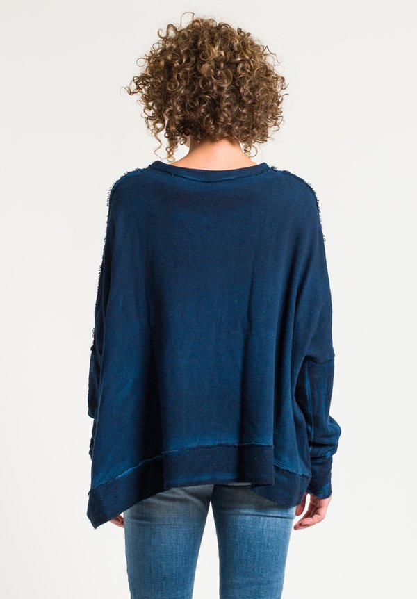 Gilda Midani Square Sweater in Deep Blue	