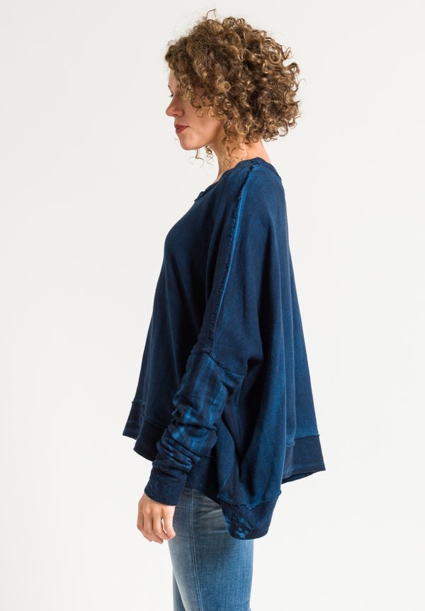 Gilda Midani Square Sweater in Deep Blue	
