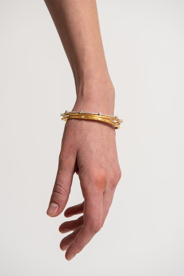 Lika Behar Small 5-Diamond Bracelet