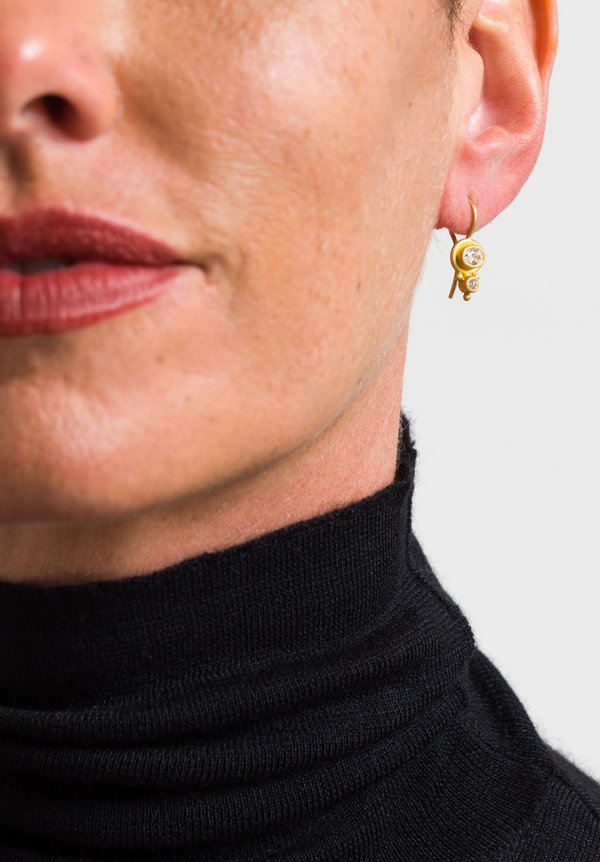 Denise Betesh Double Diamond Earrings	