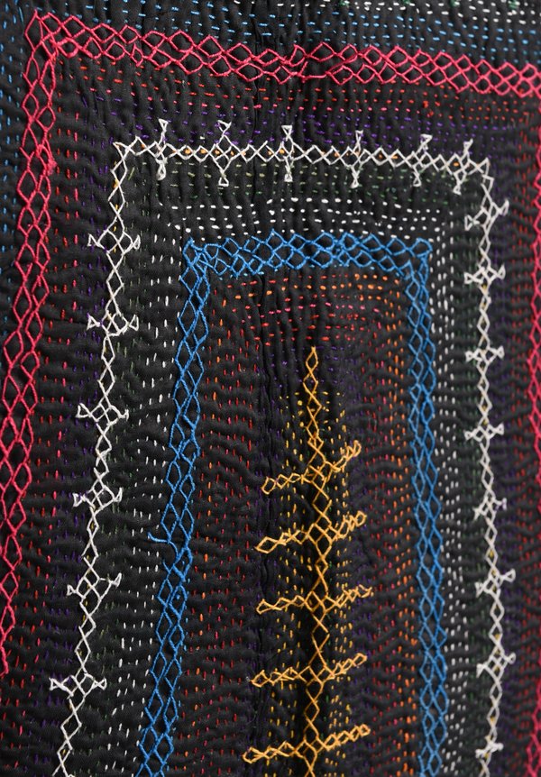 Traditional Sindh Stitched Kantha Throw	