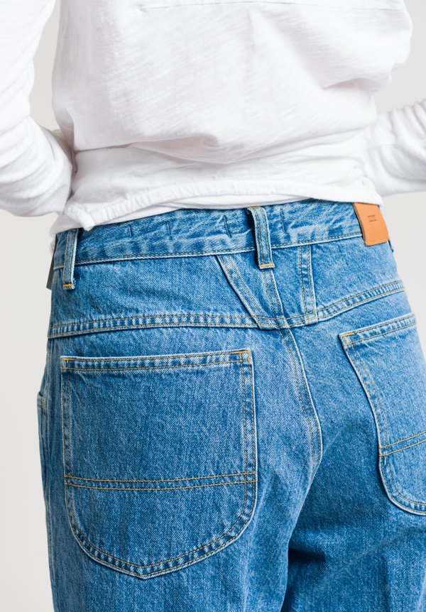 Closed Worker '85 High-Rise Jeans in Bright Blue	