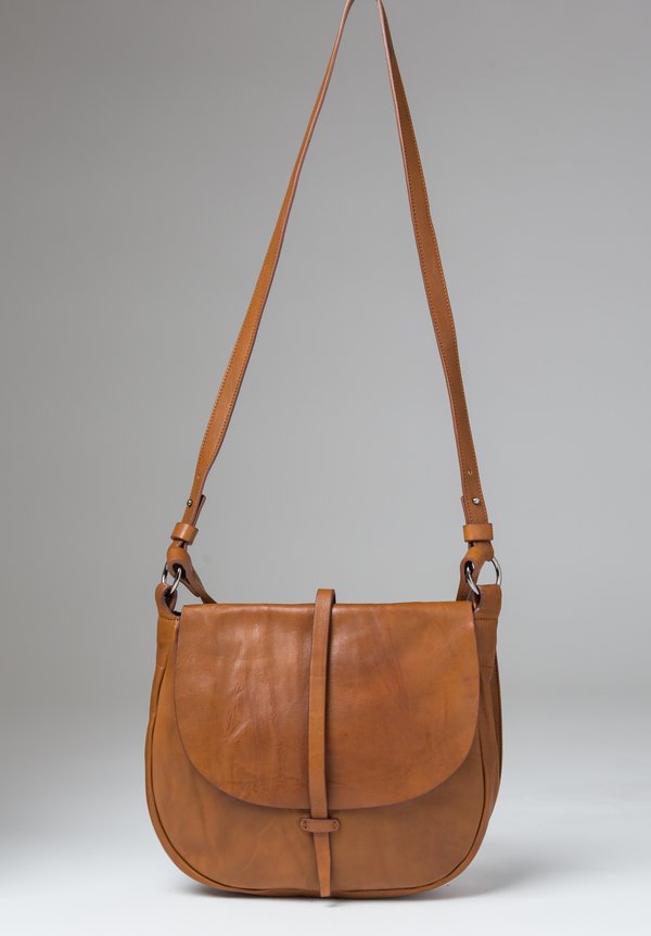 Massimo Palomba Billy Tibet Saddle Bag in Cognac