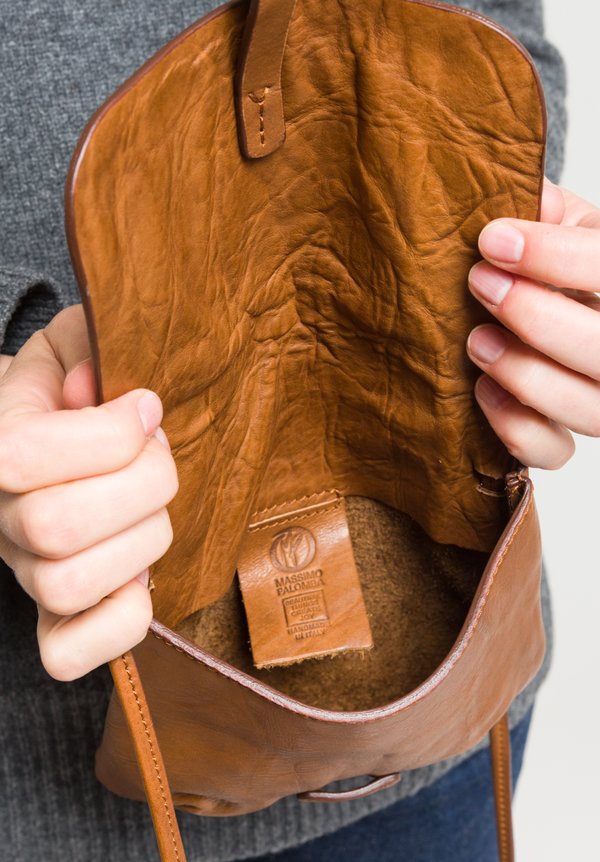 Massimo Palomba Lucy Tibet Cross Body Bag in Cognac	