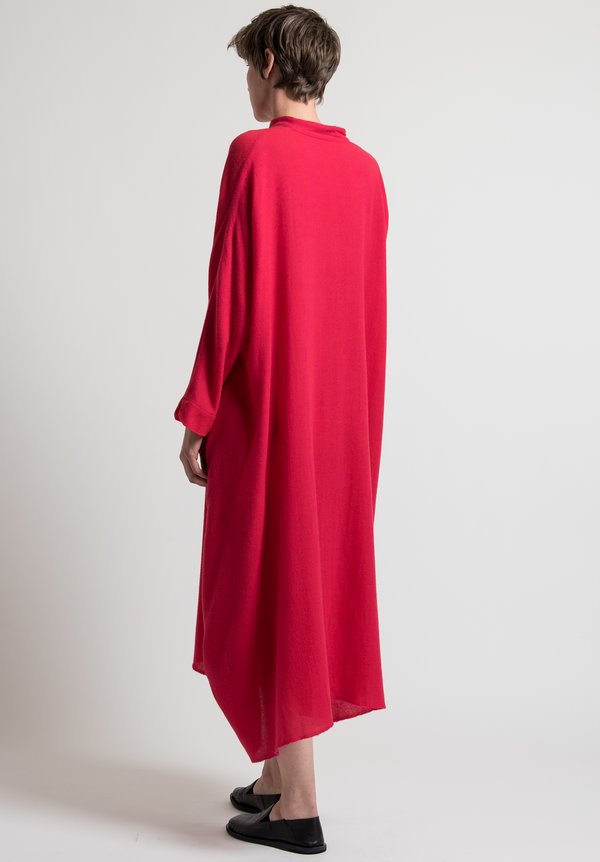Daniela Gregis Melograno Dress in Cyclamen Red	
