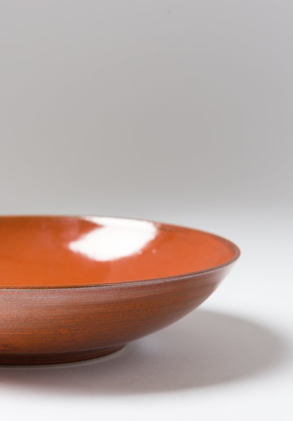 James & Tilla Waters Medium Handmade Persimmon Stoneware Bowl | Santa ...