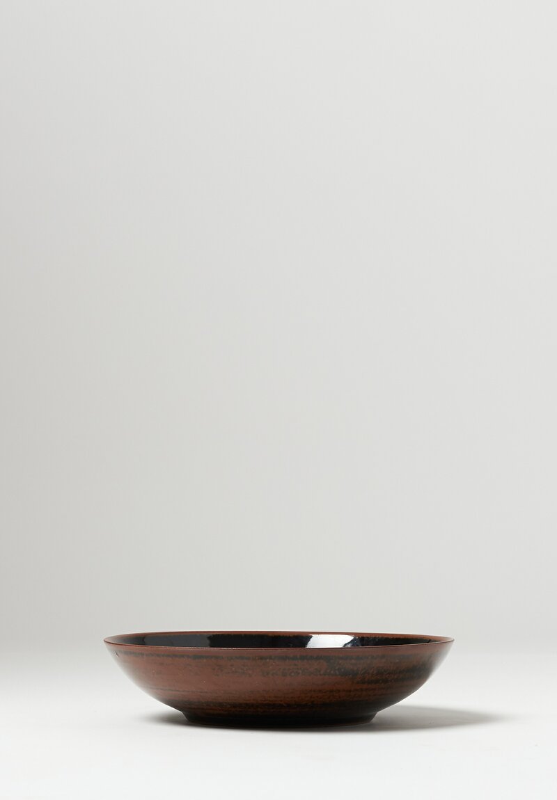 James & Tilla Waters Large Handmade Tenmoku Stoneware Bowl	