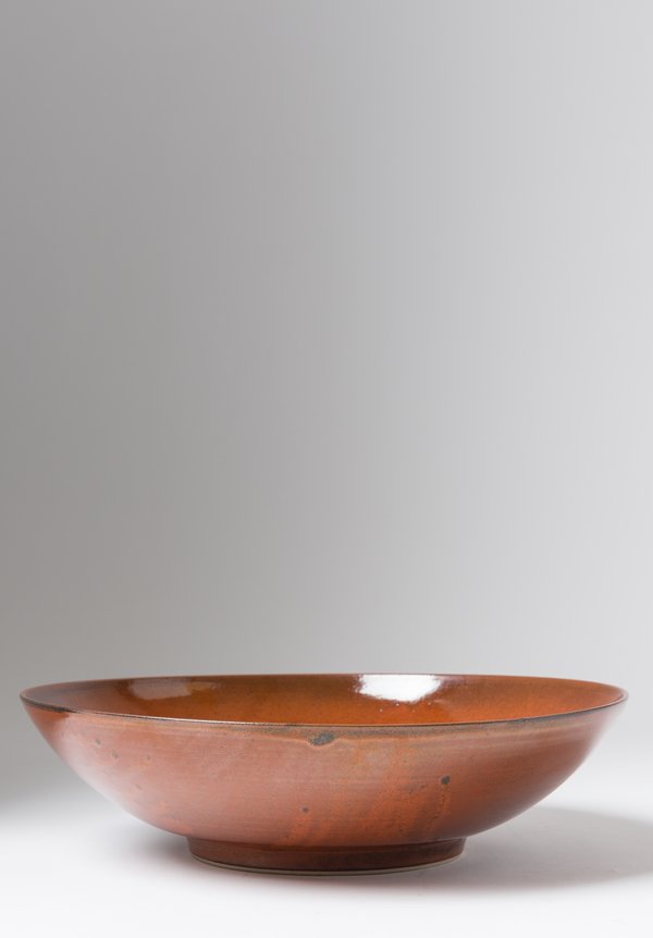James & Tilla Waters Handmade Persimmon Stoneware Serving Bowl	