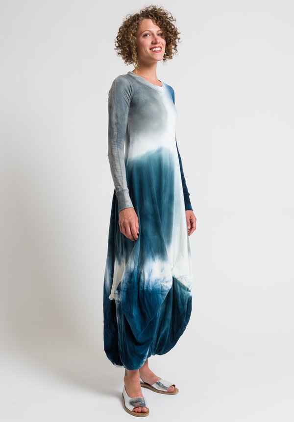 Gilda Midani Long Balloon Dress in Nebula	