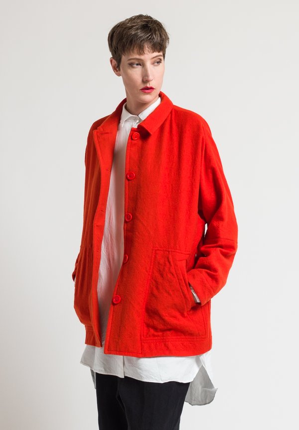 Casey Casey Virgin Wool Higa Jacket in Orange | Santa Fe Dry Goods