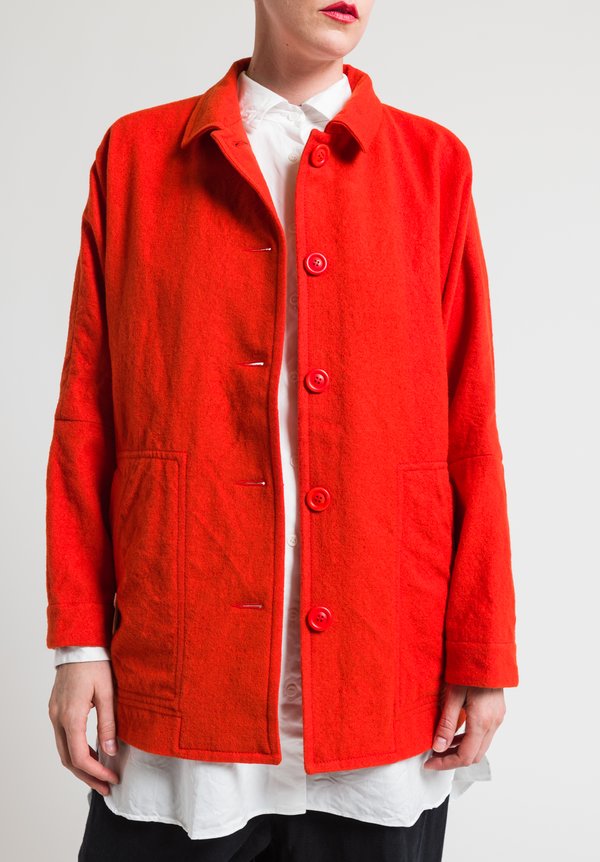 Casey Casey Virgin Wool Higa Jacket in Orange | Santa Fe Dry Goods