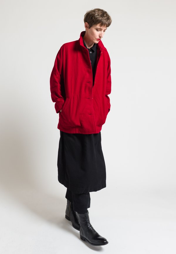 Casey Casey Virgin Wool Higa Jacket in Red | Santa Fe Dry Goods