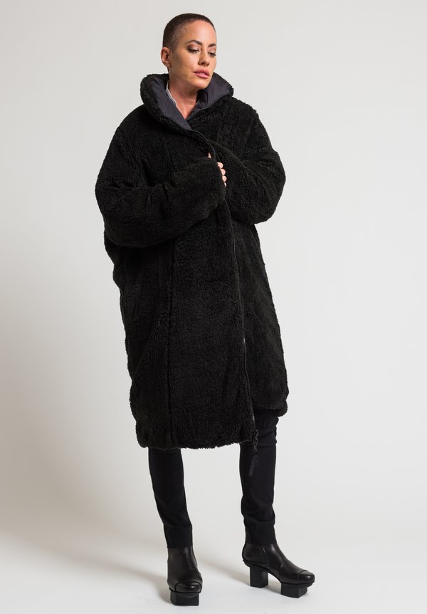 Rundholz Black Label Oversized Puffy Coat in Black	