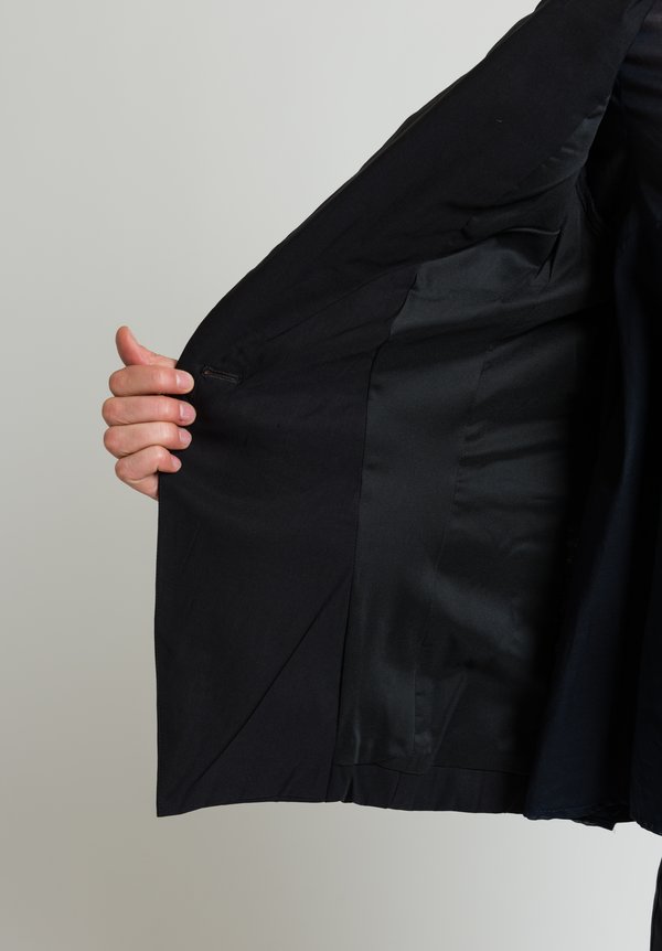 Rundholz Single Button Blazer in Black	