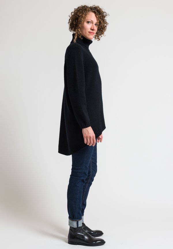Hania Tatiana Turtleneck Sweater in Black	