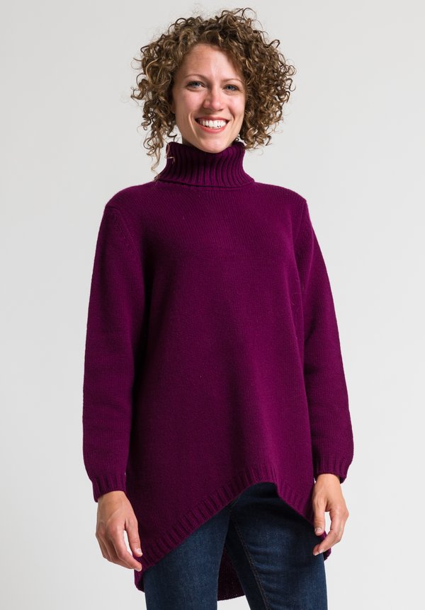 Hania Tatiana Turtleneck Sweater in Beetroot