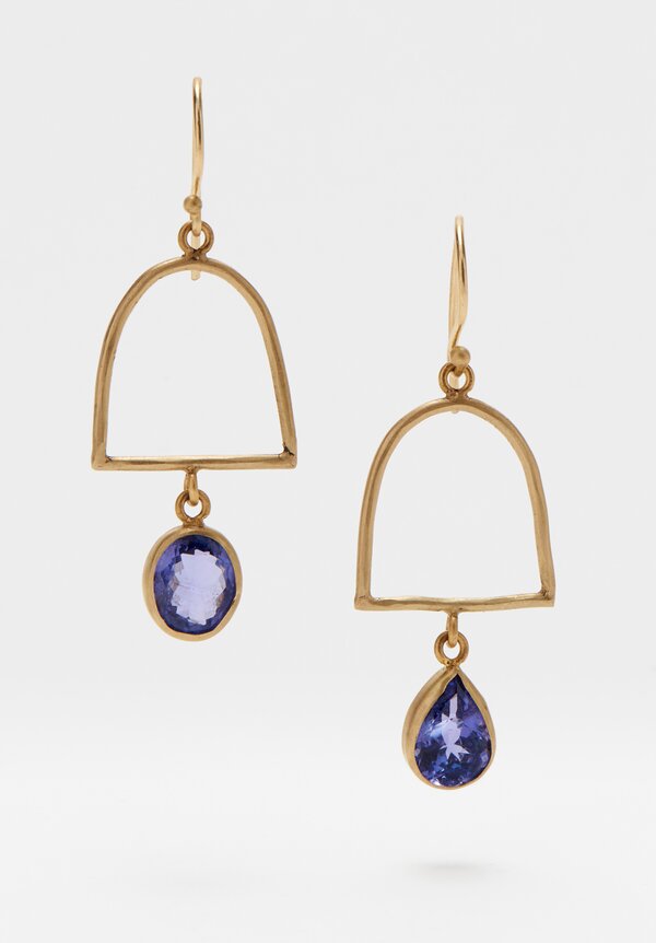 Margery Hirschey Blue Sapphire Earrings	
