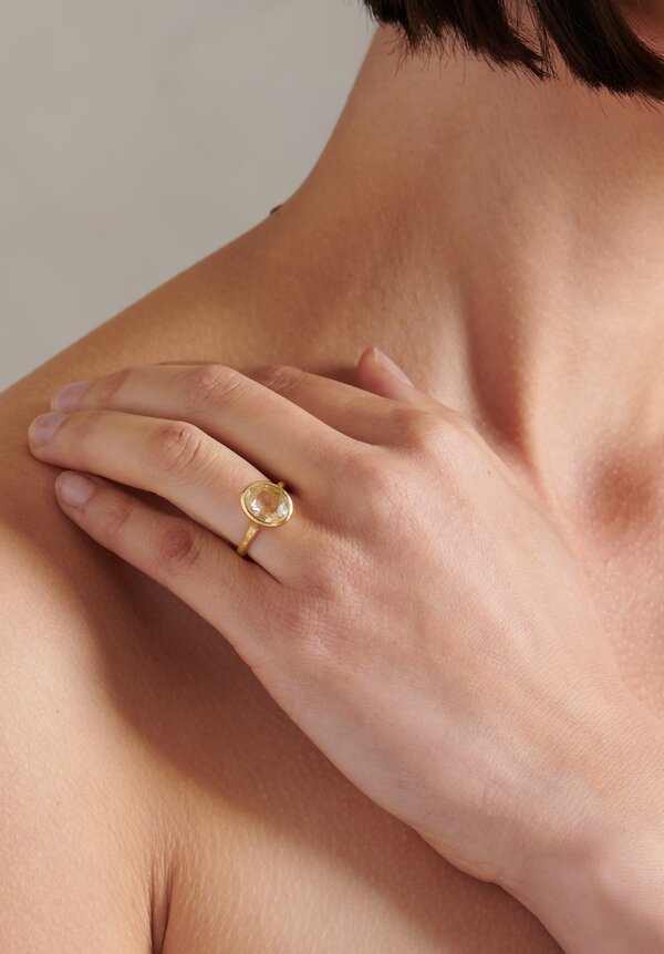 Disa Allsopp 18K Gold, Yellow Sapphire Ring	