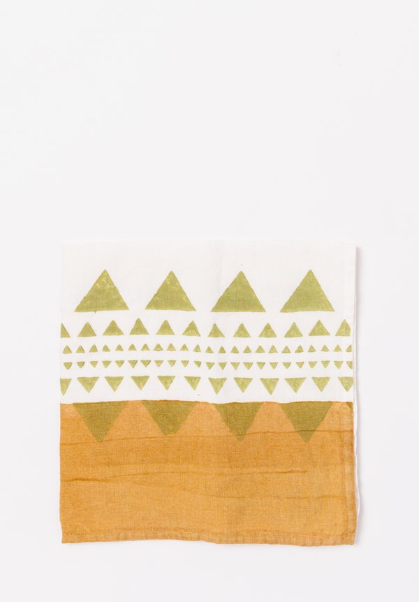 Bertozzi Handmade Linen Napkin with Geometric Print