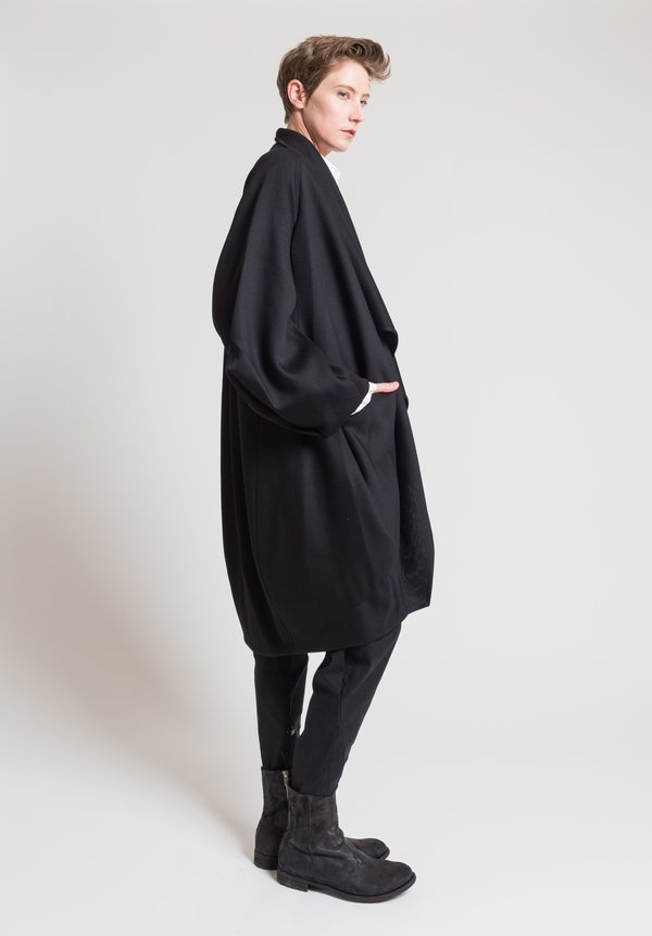 Urban Zen Cocoon Coat in Black