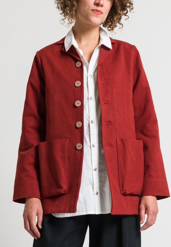 Toogood Calico Photographer Jacket in Rust | Santa Fe Dry Goods ...