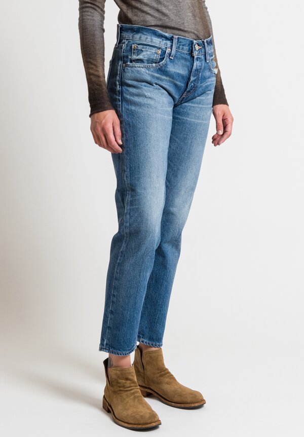 Moussy MV Vienna Tapered Leg Jeans in Blue	