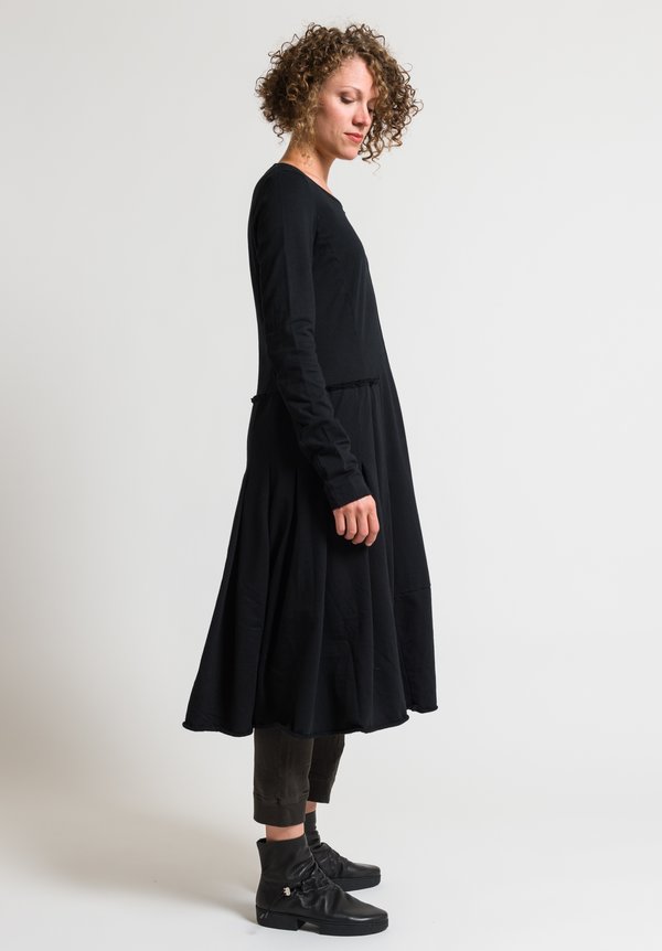 Rundholz Black Label Pleated Patchwork Dress in Black | Santa Fe Dry ...
