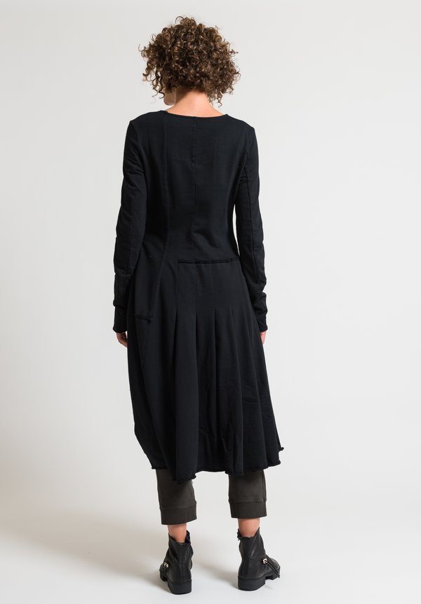 Rundholz Black Label Pleated Patchwork Dress in Black | Santa Fe Dry ...