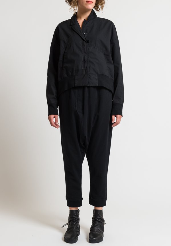Rundholz Black Label Relaxed Drop Crotch Pants in Black | Santa Fe Dry ...
