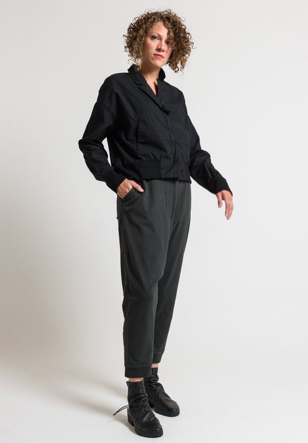 Rundholz Black Label Relaxed Drop Crotch Pants in Anthra	