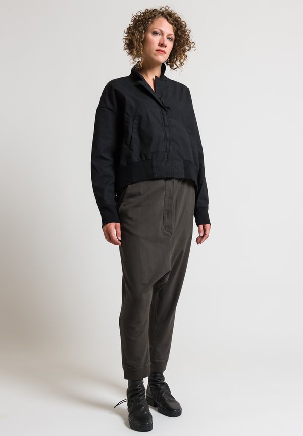 Rundholz Black Label Relaxed Drop Crotch Pants in Mocca	