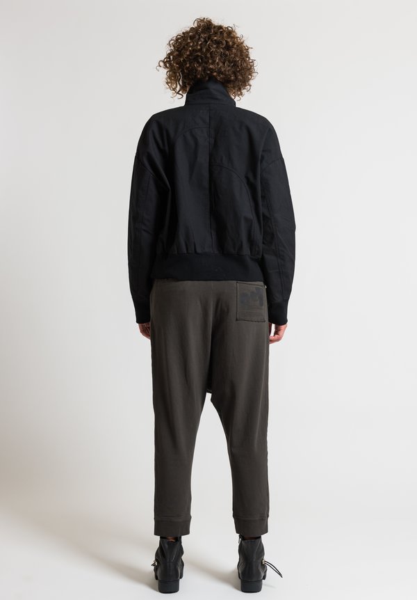 Rundholz Black Label Relaxed Drop Crotch Pants in Mocca	