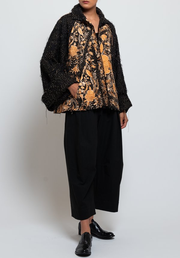 By Walid Judy Chinese Panel Coat in Black	