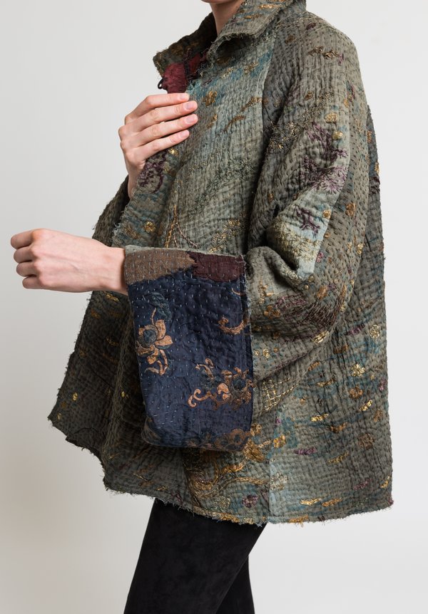 by walid バイワリッド ミンク×シルク 刺繍 ジャケット