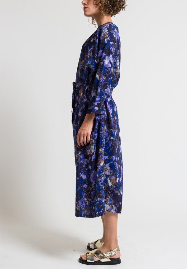Anntian Easy Oversized Silk Dress in Purple & Blue | Santa Fe Dry Goods ...