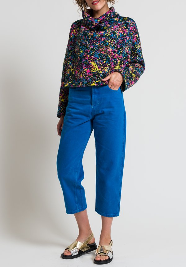 Anntian Relaxed Organic Cotton Jeans in Blue	