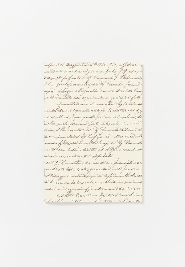 A5 Paperback Lined Notebook in Script Print	