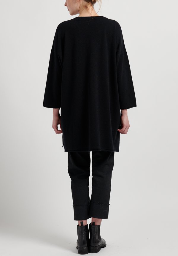 Hania New York Sylvie V-Neck Sweater in Black