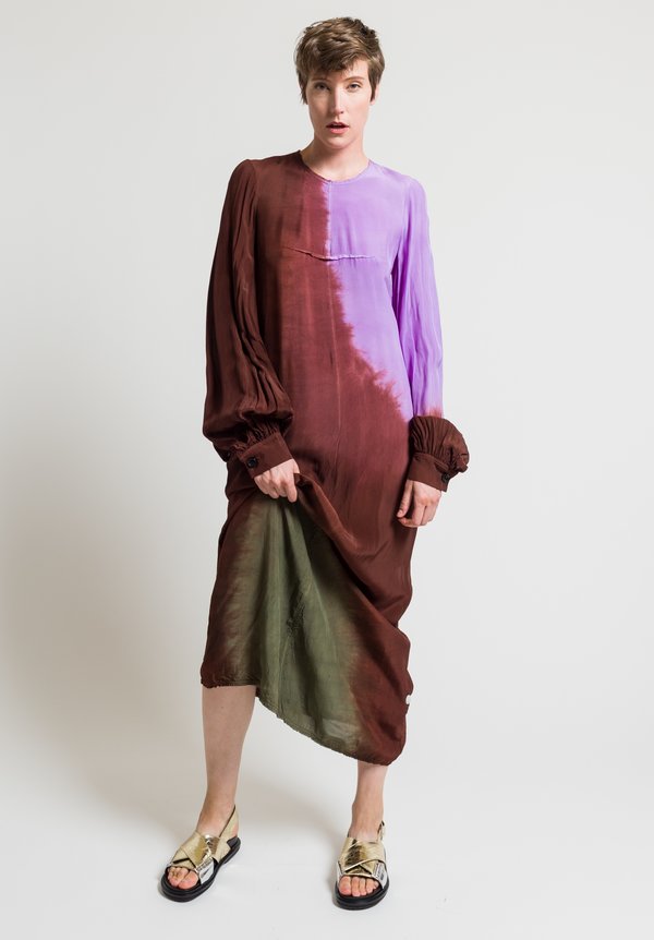 Marni Tie-Dye Long Sleeve Dress in Ruby | Santa Fe Dry Goods . Workshop ...