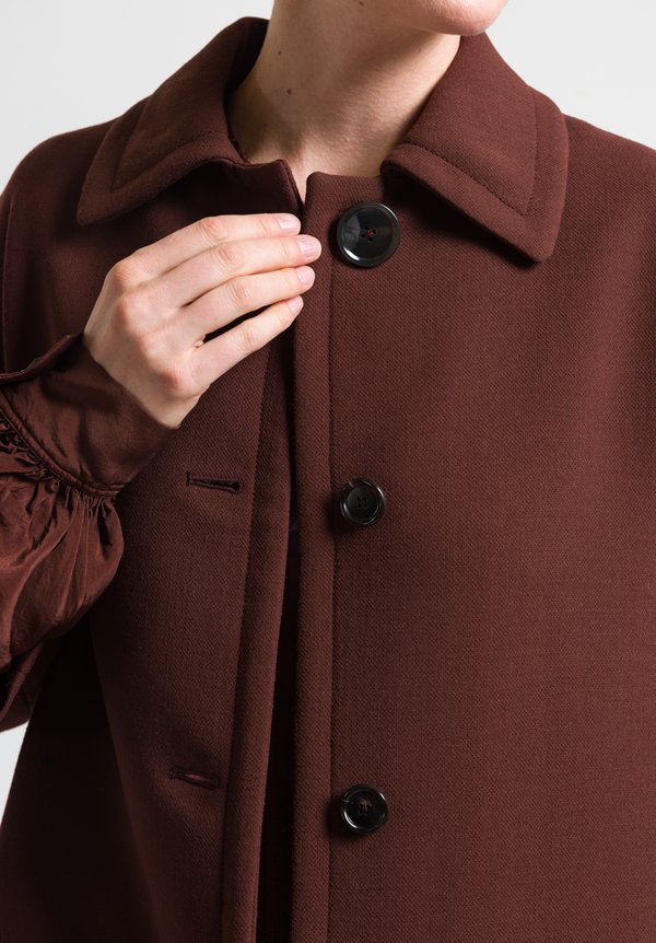 Marni Wool Double Face Crepe Jacket