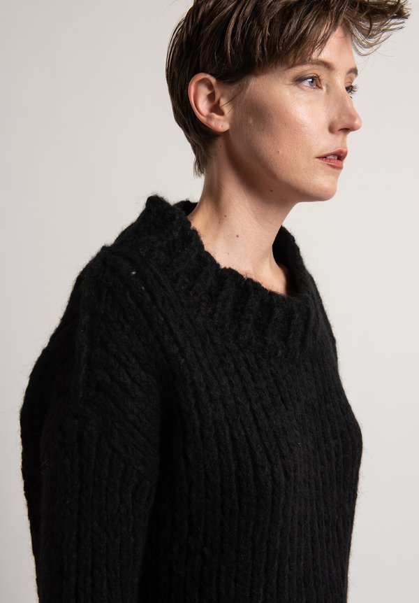 Uma Wang Knit Sweater in Black	