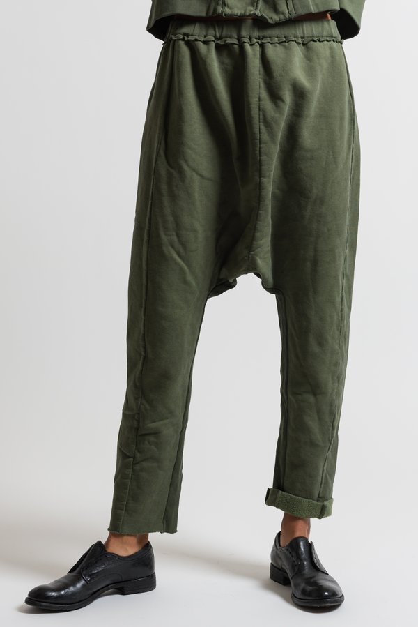 Rundholz Dip Drop Crotch Pants in Green | Santa Fe Dry Goods . Workshop ...