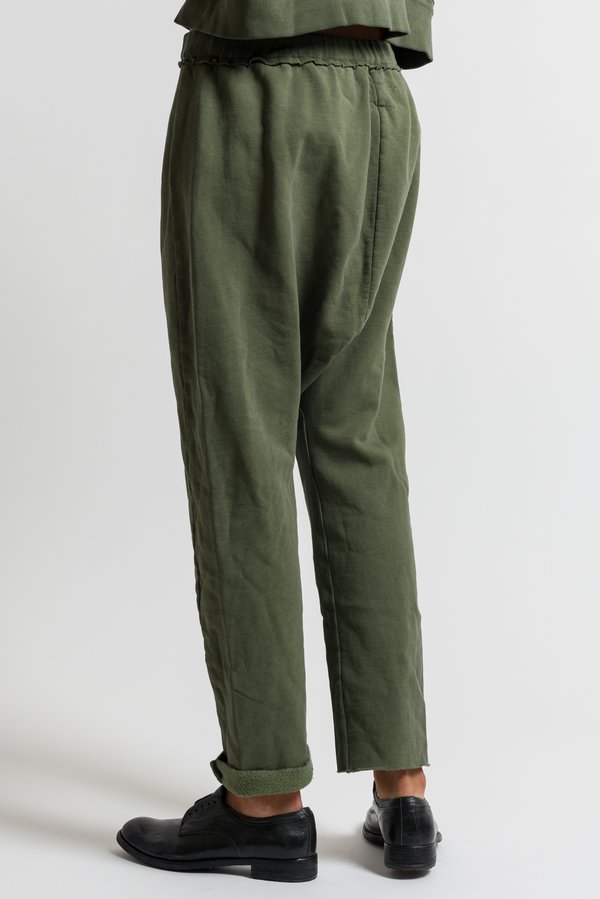 Rundholz Dip Drop Crotch Pants in Green	